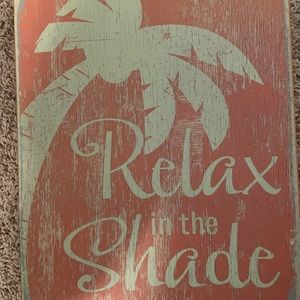 Decorative palm tree sign